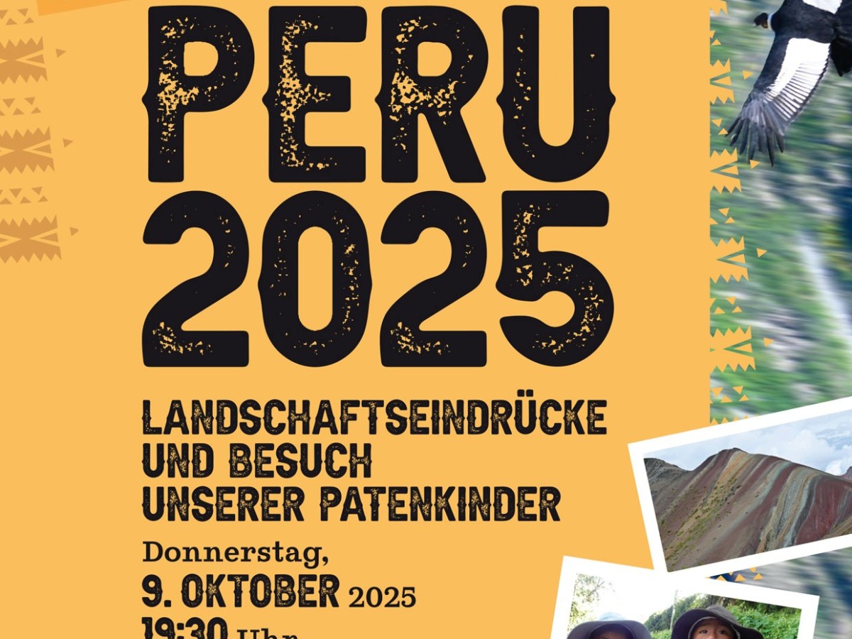Vortrag in Reith: ein toller Abend für&nbsp;Peru!